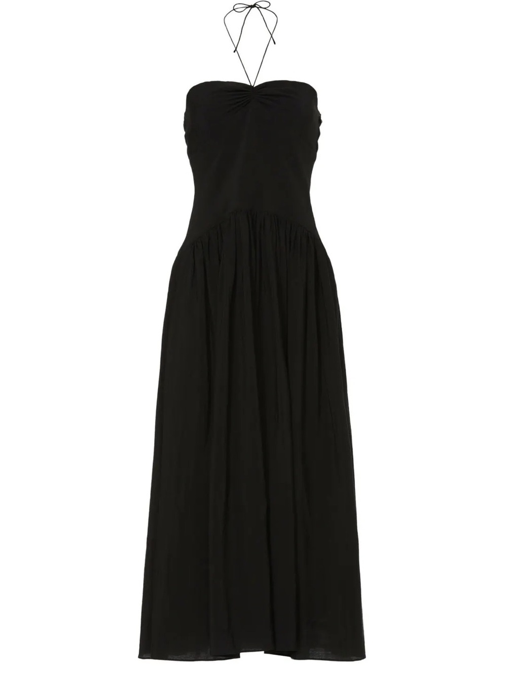 Vince Black Halter Midi Dress